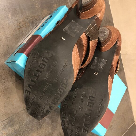 Fugitive leather & suede shoes - Picture 4 of 5